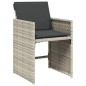 vidaXL Set comedor jardín y cojines 13 pzas ratán sintético gris claro vidaXL Set comedor jardín y cojines 13 pzas ratán sintético gris claro