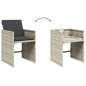 vidaXL Set comedor jardín y cojines 13 pzas ratán sintético gris claro vidaXL Set comedor jardín y cojines 13 pzas ratán sintético gris claro
