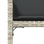 vidaXL Set comedor jardín y cojines 13 pzas ratán sintético gris claro vidaXL Set comedor jardín y cojines 13 pzas ratán sintético gris claro