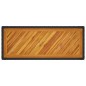vidaXL Mesa auxiliar jardín tapa madera ratán PE negro 100x40x75 cm vidaXL Mesa auxiliar jardín tapa madera ratán PE negro 100x40x75 cm
