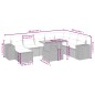vidaXL Set de sofás de jardín 8 piezas y cojines ratán sintético negro vidaXL Set de sofás de jardín 8 piezas y cojines ratán sintético negro