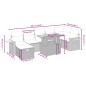 vidaXL Set de sofás de jardín 8 piezas y cojines ratán sintético negro vidaXL Set de sofás de jardín 8 piezas y cojines ratán sintético negro