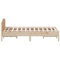 vidaXL Estructura de cama con cabecero madera maciza pino 160x200 cm