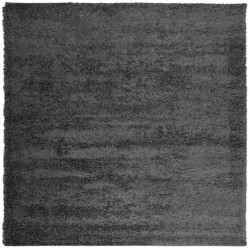 vidaXL Alfombra de pelo largo moderna gris antracita 160x160 cm