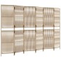 vidaXL Biombo de 6 paneles ratán sintético beige vidaXL Biombo de 6 paneles ratán sintético beige