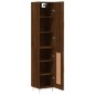 vidaXL Aparador alto madera contrachapada roble marrón 34,5x34x180 cm vidaXL Aparador alto madera contrachapada roble marrón 34,5x34x180 cm