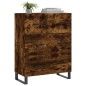 vidaXL Aparador de madera de ingeniería roble ahumado 69,5x34x90 cm vidaXL Aparador de madera de ingeniería roble ahumado 69,5x34x90 cm