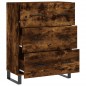 vidaXL Aparador de madera de ingeniería roble ahumado 69,5x34x90 cm vidaXL Aparador de madera de ingeniería roble ahumado 69,5x34x90 cm