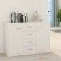 vidaXL Aparador de madera contrachapada blanco 88x30x65 cm vidaXL Aparador de madera contrachapada blanco 88x30x65 cm