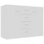 vidaXL Aparador de madera contrachapada blanco 88x30x65 cm vidaXL Aparador de madera contrachapada blanco 88x30x65 cm