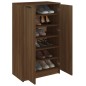 vidaXL Mueble zapatero madera contrachapada marrón roble 59x35x100 cm vidaXL Mueble zapatero madera contrachapada marrón roble 59x35x100 cm