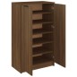 vidaXL Mueble zapatero madera contrachapada marrón roble 59x35x100 cm vidaXL Mueble zapatero madera contrachapada marrón roble 59x35x100 cm