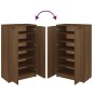 vidaXL Mueble zapatero madera contrachapada marrón roble 59x35x100 cm vidaXL Mueble zapatero madera contrachapada marrón roble 59x35x100 cm