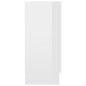 vidaXL Vitrina de madera contrachapada blanco brillo 120x30,5x70 cm vidaXL Vitrina de madera contrachapada blanco brillo 120x30,5x70 cm