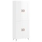 vidaXL Aparador alto madera contrachapada blanco brillo 69,5x34x180 cm vidaXL Aparador alto madera contrachapada blanco brillo 69,5x34x180 cm