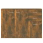 vidaXL Aparador madera contrachapada roble ahumado 105x30x75 cm vidaXL Aparador madera contrachapada roble ahumado 105x30x75 cm