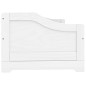 vidaXL Sofá cama con 3 cajones madera maciza pino blanca IRUN 90x200cm vidaXL Sofá cama con 3 cajones madera maciza pino blanca IRUN 90x200cm