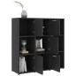 vidaXL Estantería librería madera contrachapada gris 90x30x90 cm vidaXL Estantería librería madera contrachapada gris 90x30x90 cm