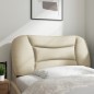 vidaXL Cabecero de cama acolchado tela crema 90 cm vidaXL Cabecero de cama acolchado tela crema 90 cm
