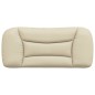 vidaXL Cabecero de cama acolchado tela crema 90 cm vidaXL Cabecero de cama acolchado tela crema 90 cm