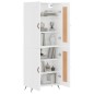 vidaXL Aparador alto madera contrachapada blanco brillo 69,5x34x180 cm vidaXL Aparador alto madera contrachapada blanco brillo 69,5x34x180 cm