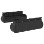 vidaXL Set de sofás de jardín 8 piezas y cojines ratán sintético negro vidaXL Set de sofás de jardín 8 piezas y cojines ratán sintético negro