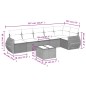 vidaXL Set sofás de jardín 7 piezas y cojines ratán sintético beige