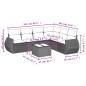 vidaXL Set sofás de jardín 7 piezas y cojines ratán sintético beige vidaXL Set sofás de jardín 7 piezas y cojines ratán sintético beige