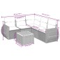 vidaXL Set de sofás de jardín 6 piezas y cojines ratán sintético negro vidaXL Set de sofás de jardín 6 piezas y cojines ratán sintético negro