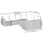 vidaXL Set de sofás de jardín 9 pzas con cojines ratán sintético beige vidaXL Set de sofás de jardín 9 pzas con cojines ratán sintético beige