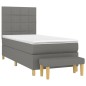 vidaXL Cama box spring con colchón tela gris oscuro 100x200 cm vidaXL Cama box spring con colchón tela gris oscuro 100x200 cm