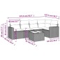 vidaXL Set de sofás de jardín 6 piezas y cojines ratán sintético negro vidaXL Set de sofás de jardín 6 piezas y cojines ratán sintético negro