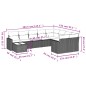 vidaXL Set de sofás de jardín 10 pzas cojines ratán sintético negro vidaXL Set de sofás de jardín 10 pzas cojines ratán sintético negro