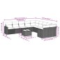 vidaXL Set de sofás de jardín 11pzas con cojines ratán sintético beige vidaXL Set de sofás de jardín 11pzas con cojines ratán sintético beige