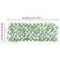 vidaXL Enrejado expansible hiedra artificial verde 5 uds 180x65 cm