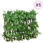 vidaXL Enrejado expandible hiedra artificial verde 5 uds 180x30 cm vidaXL Enrejado expandible hiedra artificial verde 5 uds 180x30 cm
