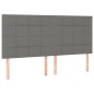 vidaXL Cama box spring con colchón tela gris oscuro 180x200 cm vidaXL Cama box spring con colchón tela gris oscuro 180x200 cm