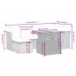 vidaXL Set de comedor de jardín 7 pzas y cojines ratán sintético negro vidaXL Set de comedor de jardín 7 pzas y cojines ratán sintético negro
