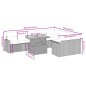 vidaXL Set de sofás de jardín 10 pzas cojines ratán sintético negro vidaXL Set de sofás de jardín 10 pzas cojines ratán sintético negro