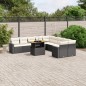vidaXL Set de sofás de jardín 11 pzas y cojines ratán sintético negro vidaXL Set de sofás de jardín 11 pzas y cojines ratán sintético negro