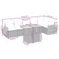 vidaXL Set de comedor de jardín 7 pzas y cojines ratán sintético negro vidaXL Set de comedor de jardín 7 pzas y cojines ratán sintético negro