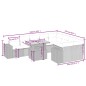 vidaXL Set de sofás de jardín 10 pzas cojines ratán sintético negro vidaXL Set de sofás de jardín 10 pzas cojines ratán sintético negro