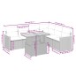 vidaXL Set de comedor de jardín 7 pzas y cojines ratán sintético negro vidaXL Set de comedor de jardín 7 pzas y cojines ratán sintético negro