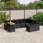 vidaXL Set de sofás de jardín 10 pzas cojines ratán sintético negro vidaXL Set de sofás de jardín 10 pzas cojines ratán sintético negro