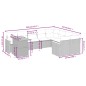 vidaXL Set de sofás de jardín 10 pzas cojines ratán sintético negro vidaXL Set de sofás de jardín 10 pzas cojines ratán sintético negro