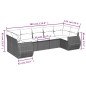 vidaXL Set sofás de jardín 7 piezas y cojines ratán sintético beige vidaXL Set sofás de jardín 7 piezas y cojines ratán sintético beige