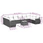 vidaXL Set de sofás de jardín 10 pzas con cojines ratán sintético gris vidaXL Set de sofás de jardín 10 pzas con cojines ratán sintético gris