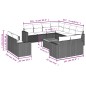 vidaXL Set de sofás de jardín 12 pzas y cojines ratán sintético marrón vidaXL Set de sofás de jardín 12 pzas y cojines ratán sintético marrón