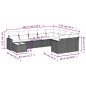 vidaXL Set de sofás de jardín 10 pzas cojines ratán sintético negro vidaXL Set de sofás de jardín 10 pzas cojines ratán sintético negro
