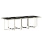 vidaXL Set de comedor de jardín 11 pzas y cojines ratán sintético gris vidaXL Set de comedor de jardín 11 pzas y cojines ratán sintético gris